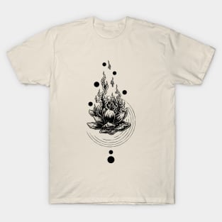 Lotus on fire T-Shirt